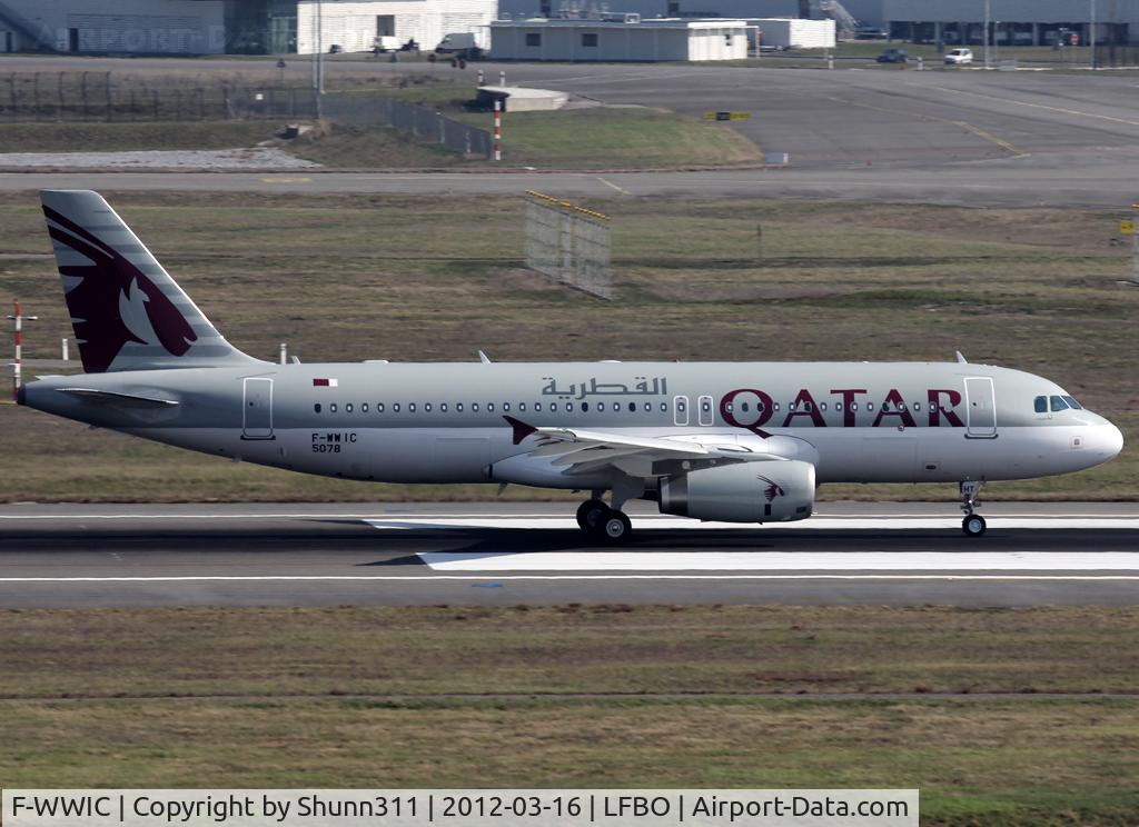 F-WWIC, 2012 Airbus A320-232 C/N 5078, C/n 5078 - To be A7-AHT