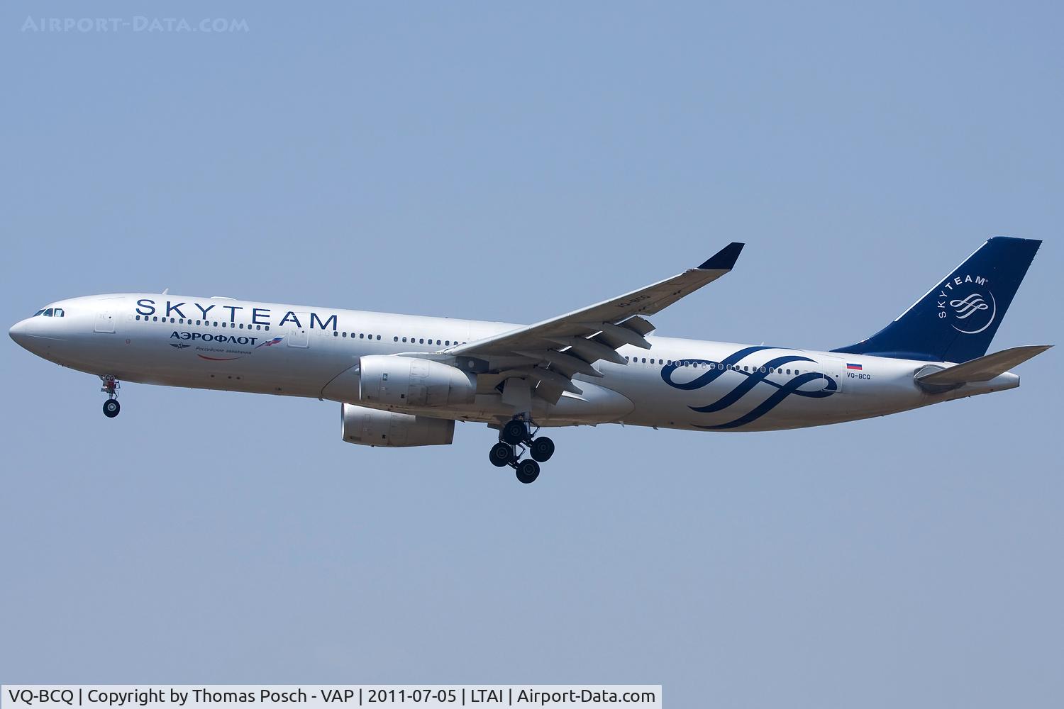 VQ-BCQ, 2009 Airbus A330-343E C/N 1058, Aeroflot - Russian International Airlines