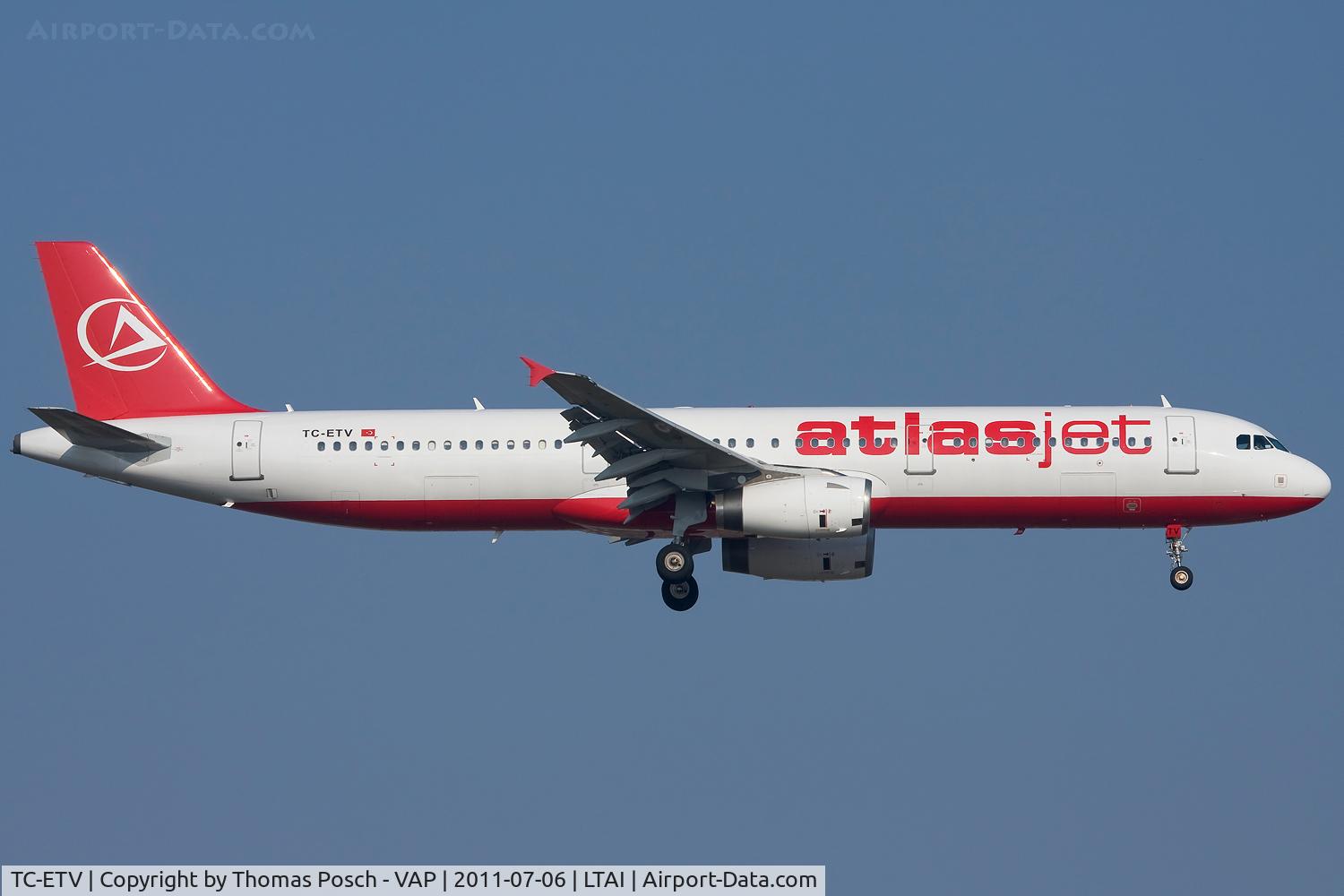 TC-ETV, 2003 Airbus A321-231 C/N 1950, Atlasjet Airlines