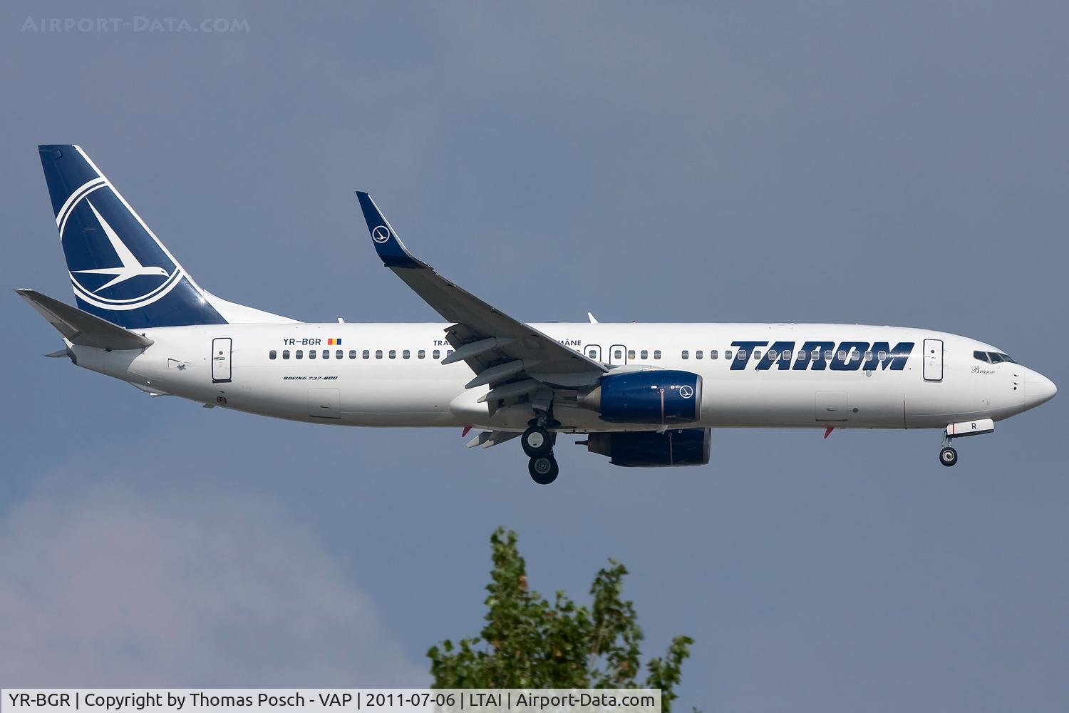 YR-BGR, 2008 Boeing 737-86J C/N 37741, Tarom