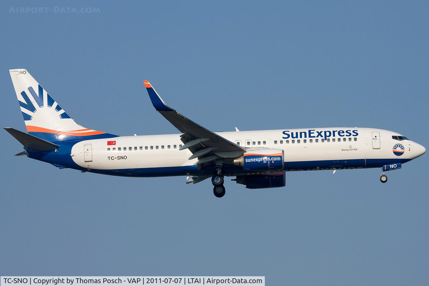 TC-SNO, 2010 Boeing 737-8HC C/N 40776, Sun Express