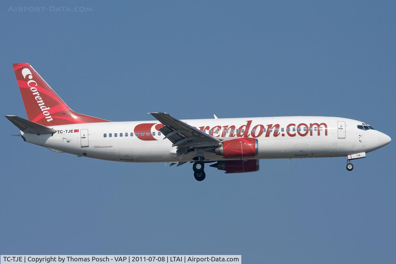 TC-TJE, 1992 Boeing 737-4Y0 C/N 26073, Corendon Airlines