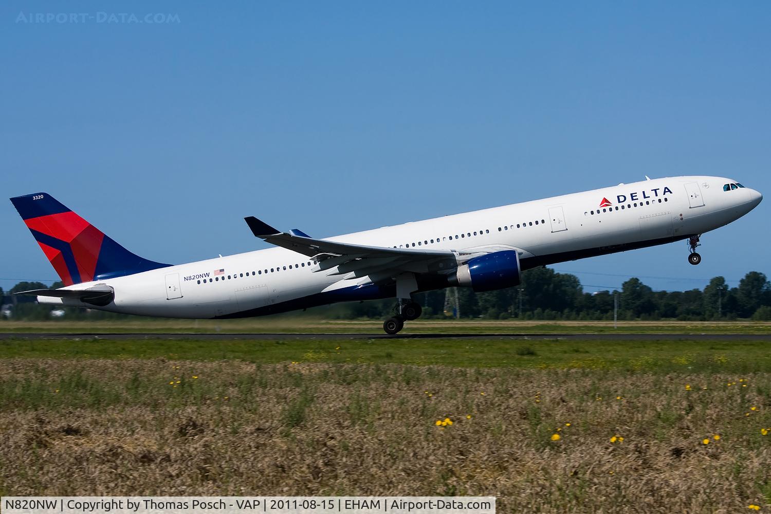 N820NW, 2007 Airbus A330-323 C/N 0859, Delta Airlines