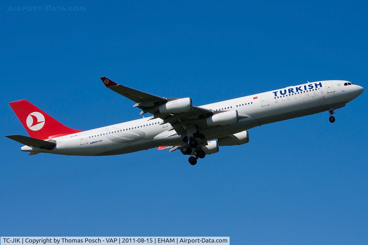 TC-JIK, 1999 Airbus A340-313 C/N 257, Turkish Airlines