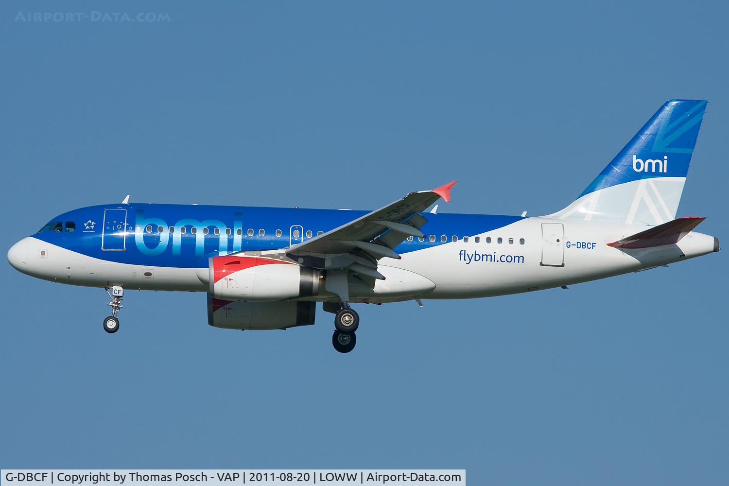 G-DBCF, 2005 Airbus A319-131 C/N 2466, BMI British Midland