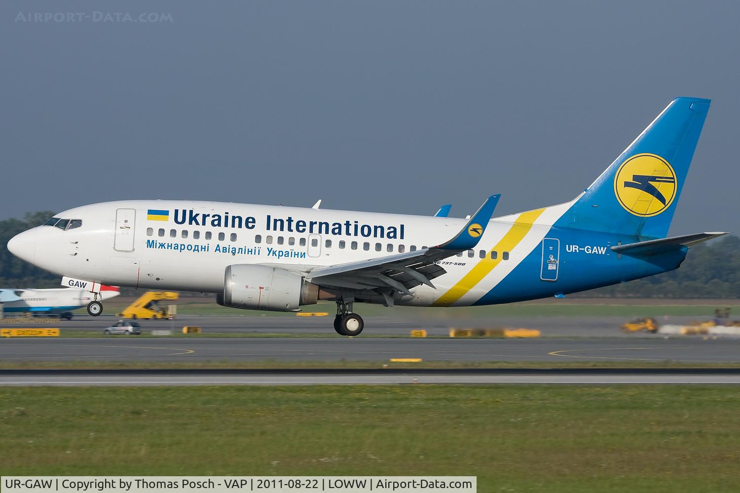 UR-GAW, 1991 Boeing 737-5Y0 C/N 24898, Ukraine International Airlines