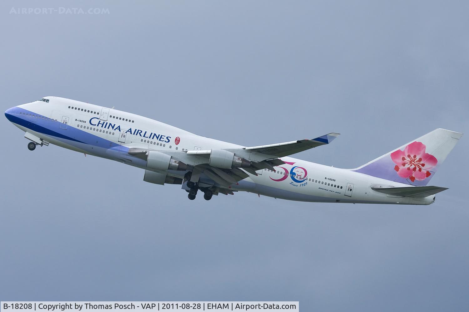 B-18208, 1998 Boeing 747-409 C/N 29031, China Airlines