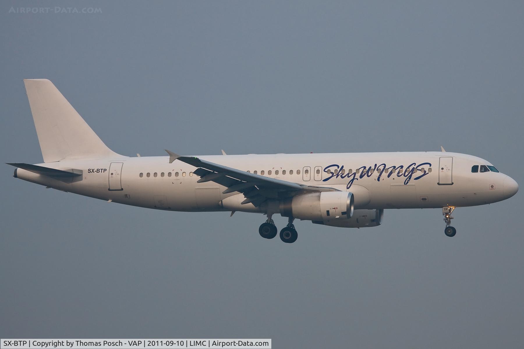 SX-BTP, 1992 Airbus A320-231 C/N 376, Sky Wings Airlines