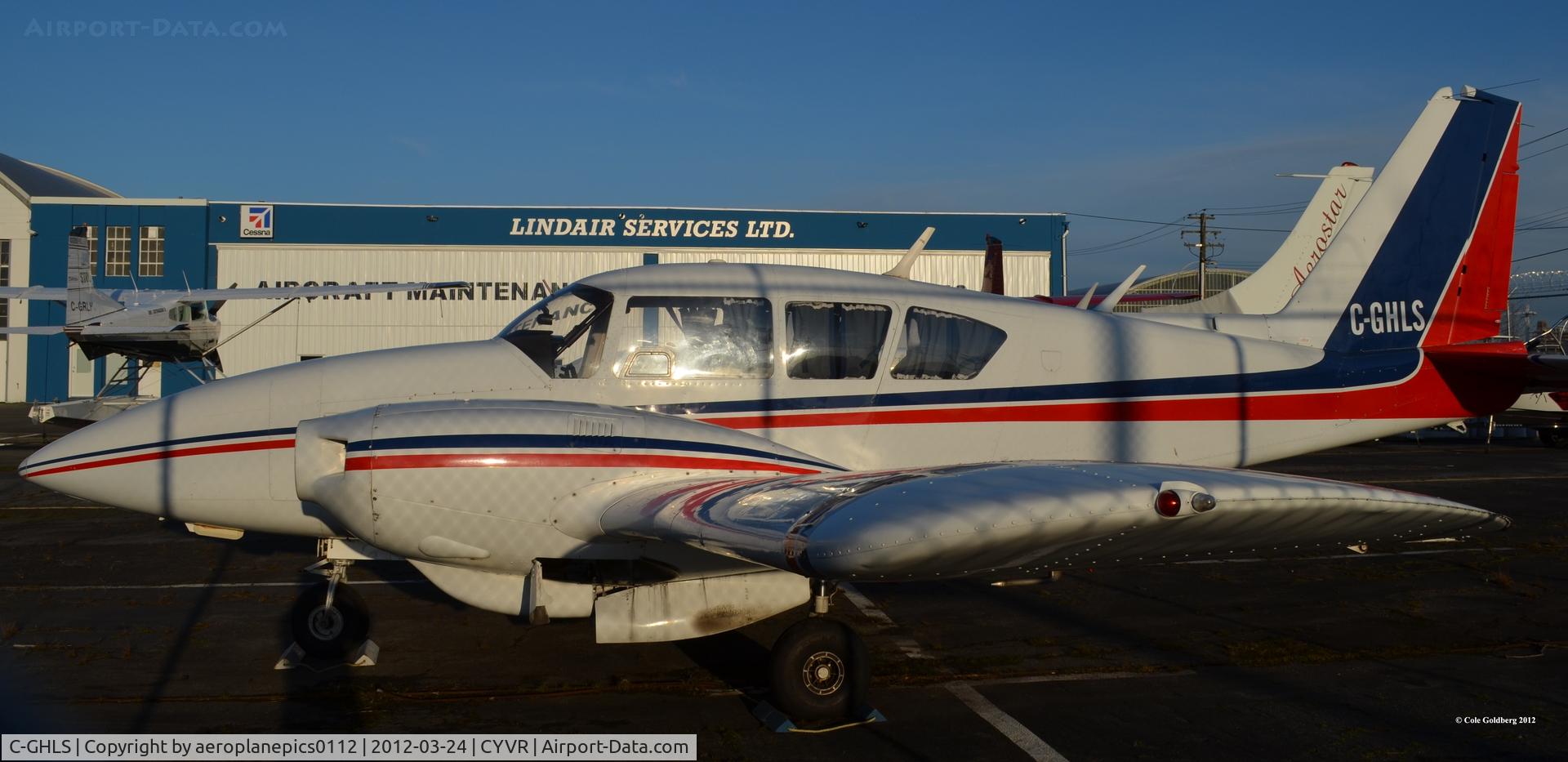 C-GHLS, 1974 Piper PA-23-250 C/N 277405461, C-GHLS seen parked at CYVR.