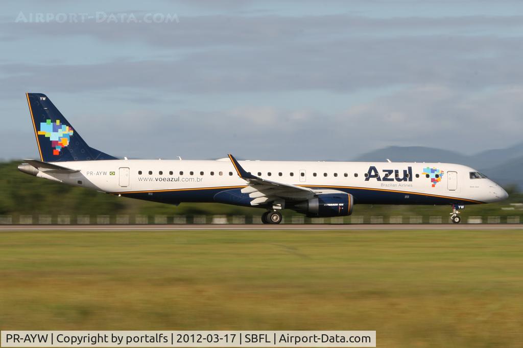 PR-AYW, 2011 Embraer 195AR (ERJ-190-200IGW) C/N 19000458, Embraer 190-200IGW