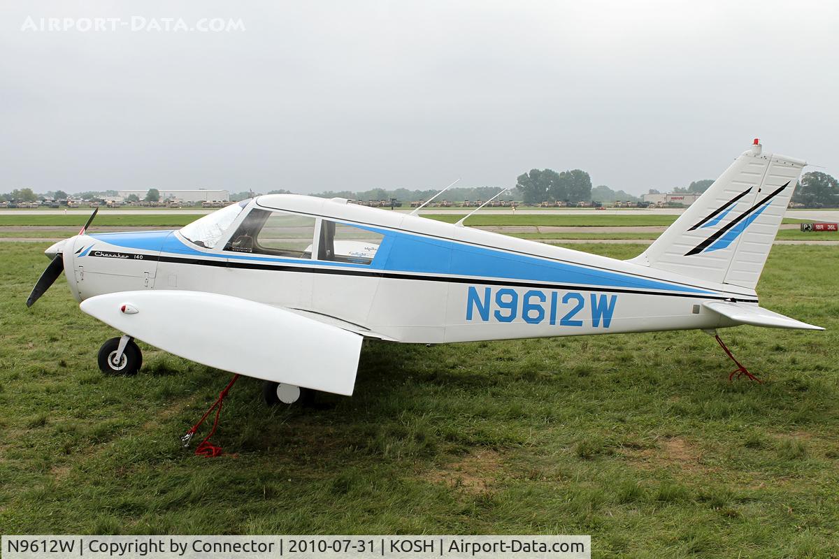 N9612W, 1967 Piper PA-28-140 Cherokee C/N 28-23066, EAA Airventure 2010.