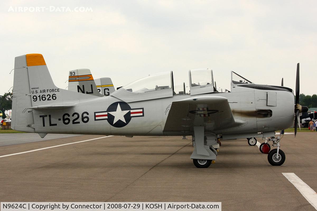 N9624C, 1950 North American T-28A Trojan C/N 159-138, EAA Airventure 2008.