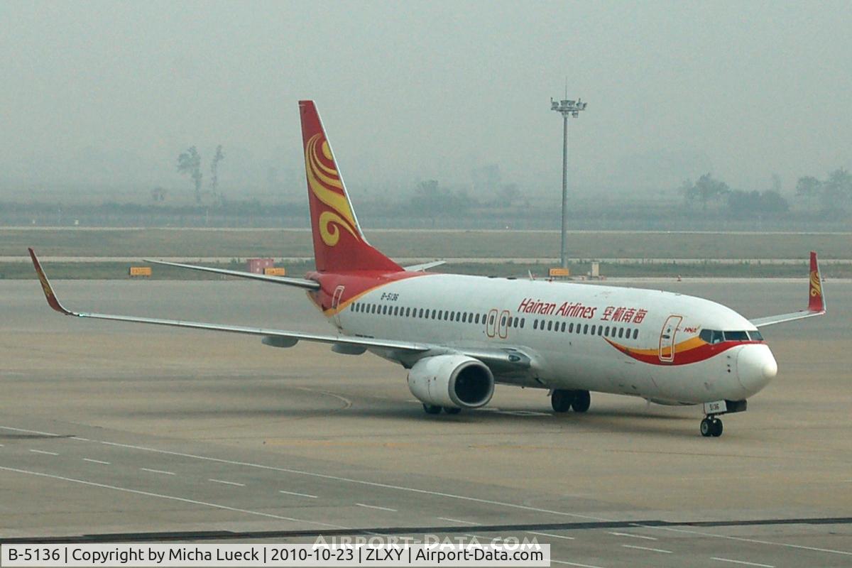 B-5136, 2005 Boeing 737-84P C/N 32605, At Xi'an
