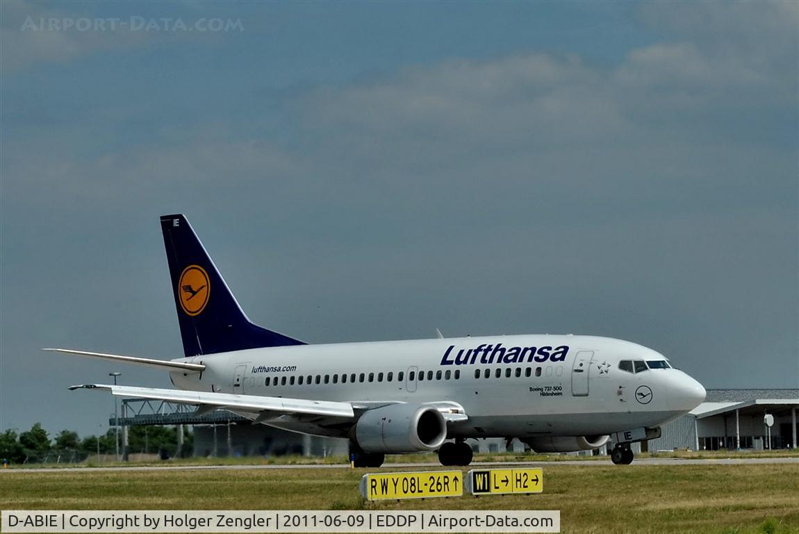 D-ABIE, 1990 Boeing 737-530 C/N 24819, On taxi via W1 to gate 132....