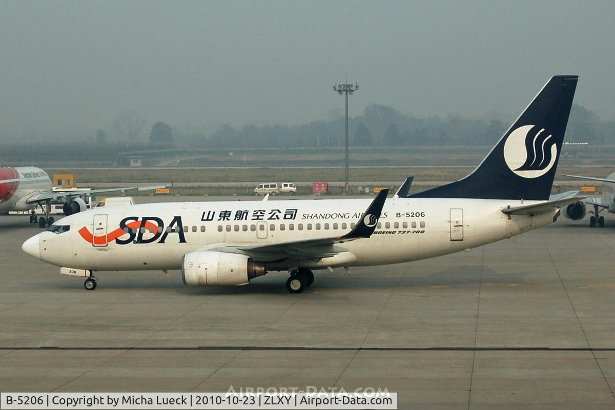 B-5206, 2005 Boeing 737-74N C/N 33666, At Xi'an