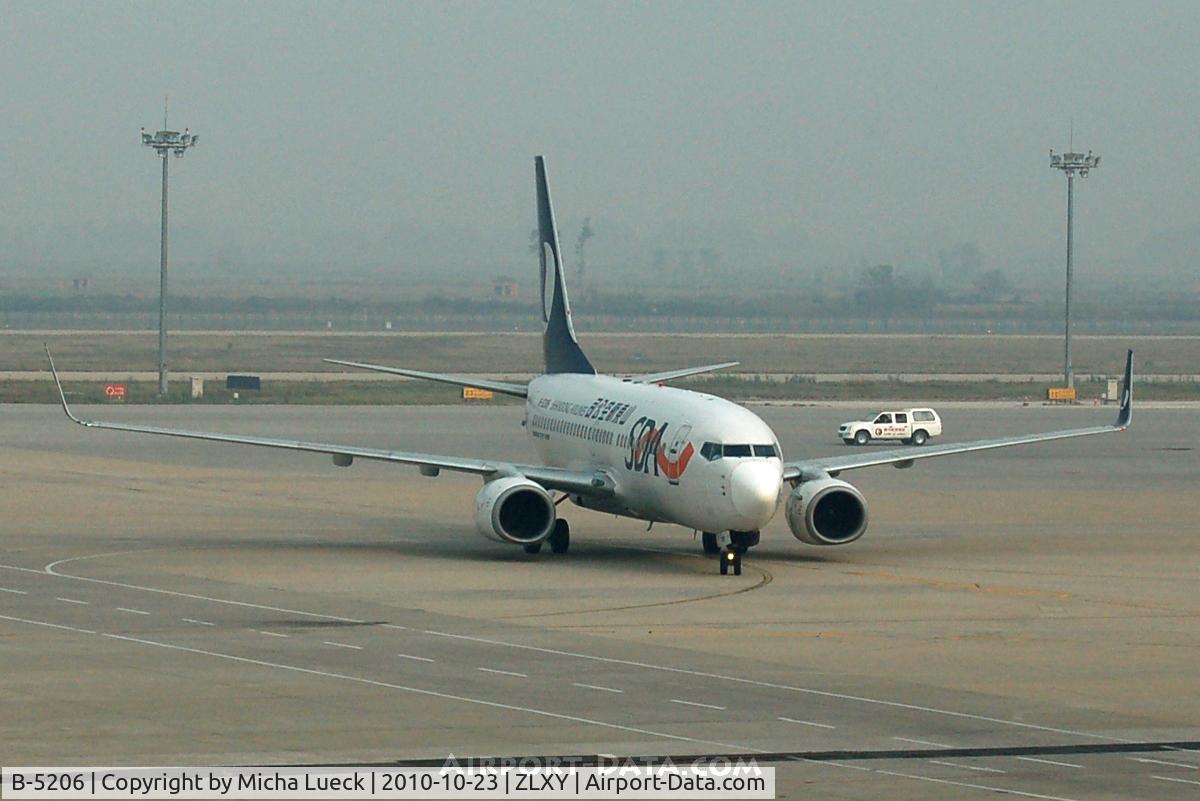 B-5206, 2005 Boeing 737-74N C/N 33666, At Xi'an