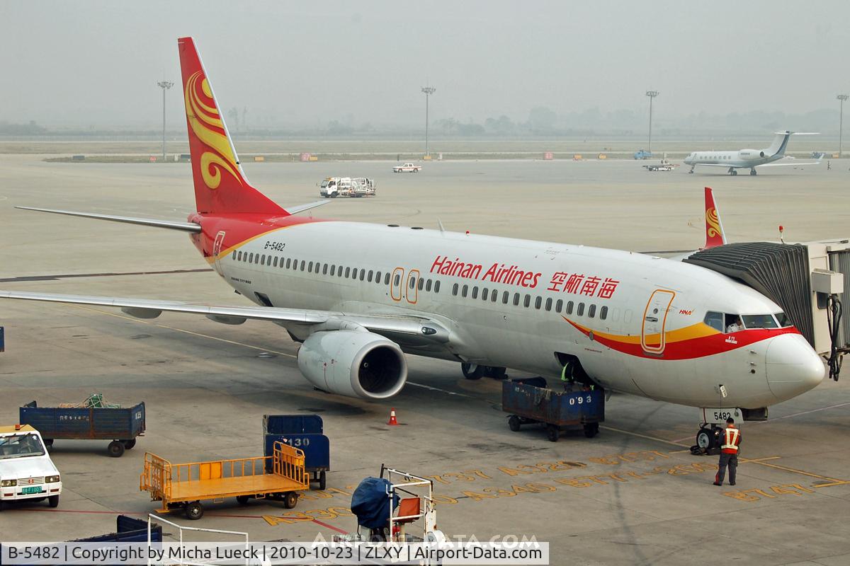 B-5482, 2009 Boeing 737-84P C/N 35748, At Xi'an