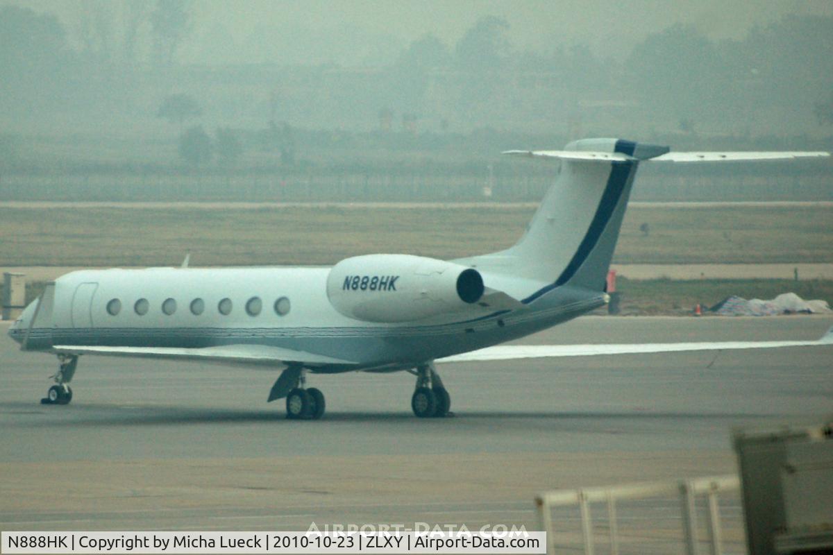 N888HK, 2008 Gulfstream Aerospace GV-SP (G550) C/N 5213, At Xi'an