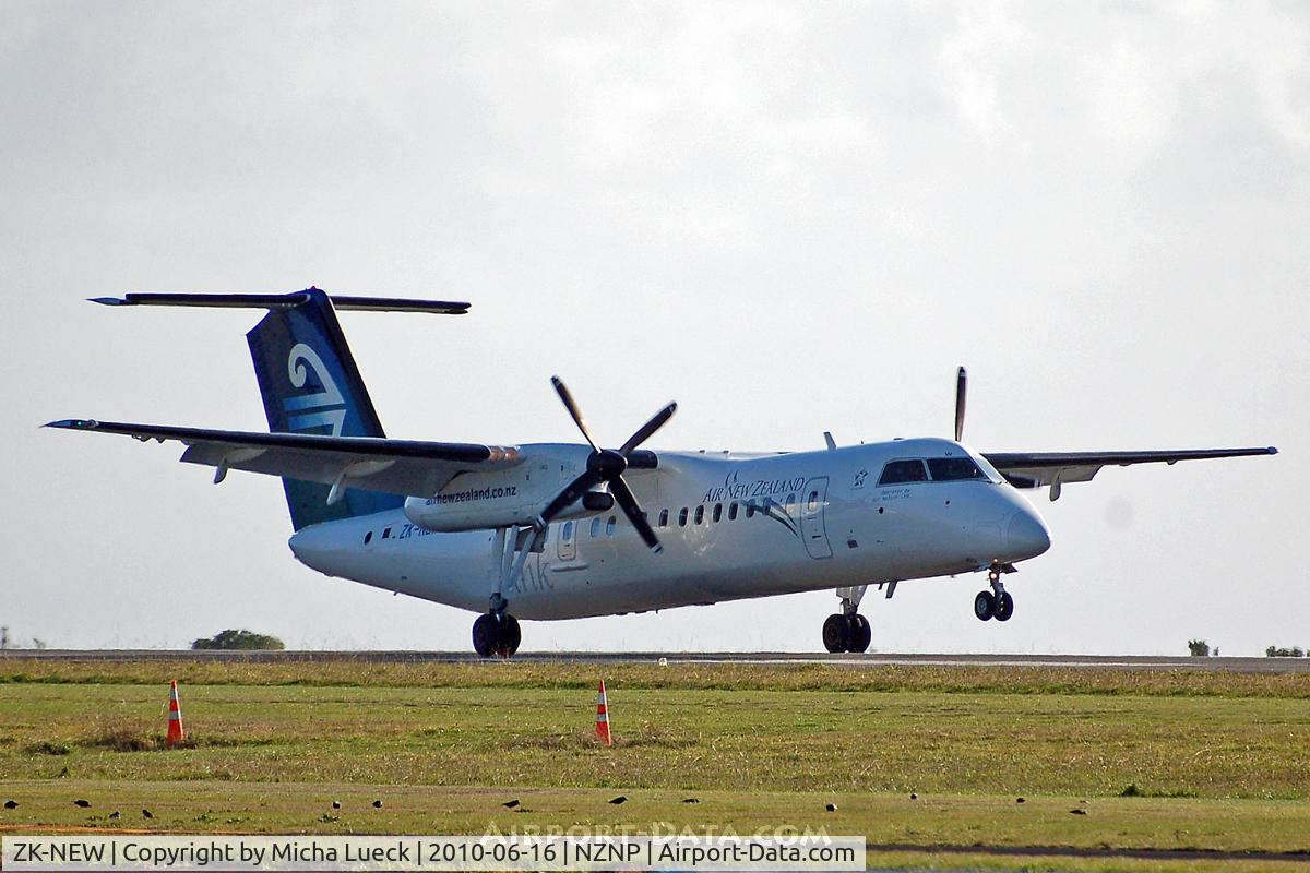 ZK-NEW, 2007 De Havilland Canada DHC-8-311Q Dash 8 C/N 648, At New Plymouth