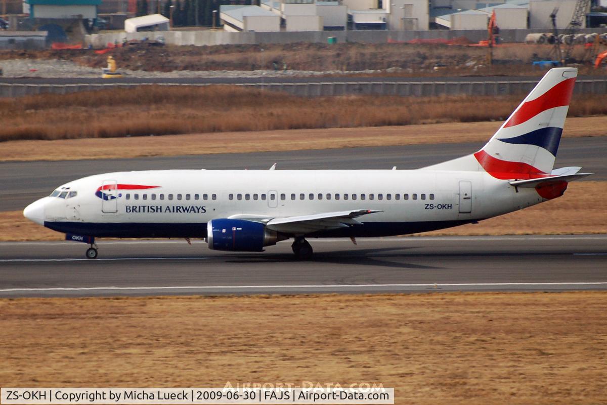 ZS-OKH, 1986 Boeing 737-376 C/N 23479, At Jo'burg