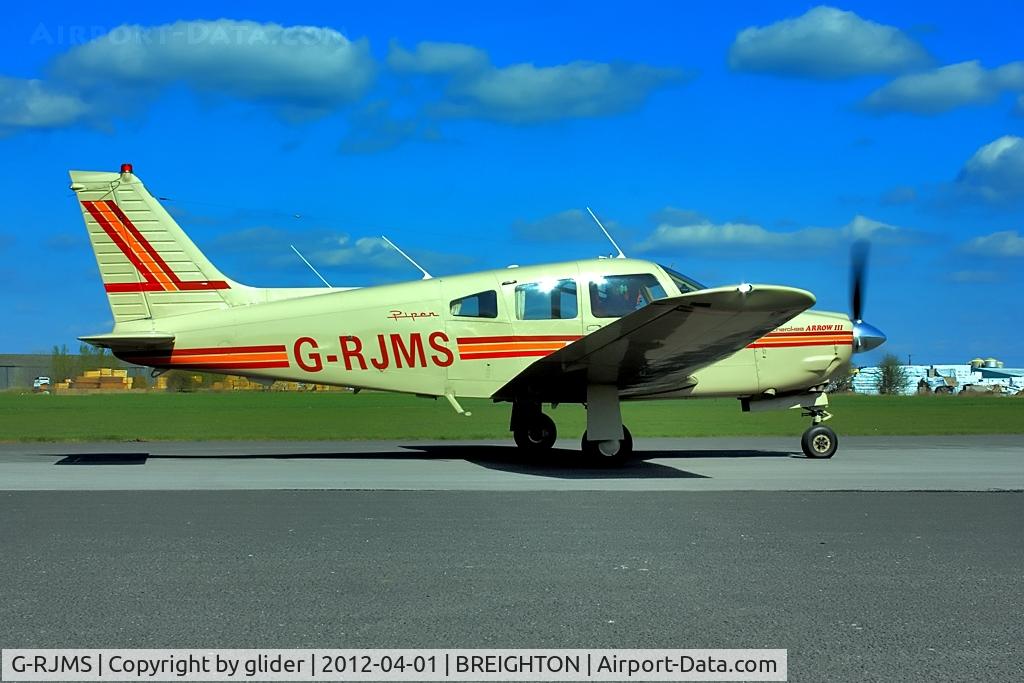 G-RJMS, 1978 Piper PA-28R-201 Cherokee Arrow III C/N 28R-7837059, Fairly regular visitor
