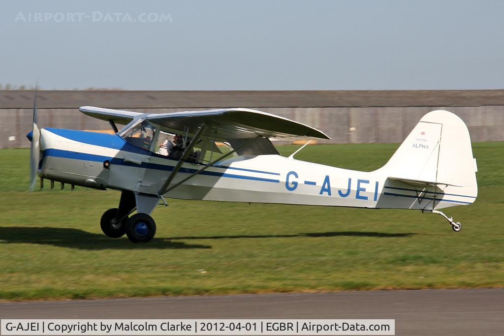 G-AJEI, 1946 Auster J-1N Alpha C/N 2313, Auster J-1N, Breighton Airfield's 2012 April Fools Fly-In.