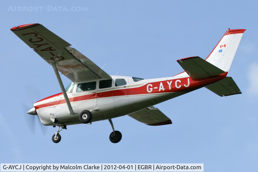 G-AYCJ, 1968 Cessna TP206D Turbo Super Skylane C/N T206-0552, Cessna TP206D Super Skylane, Breighton Airfield's 2012 April Fools Fly-In.