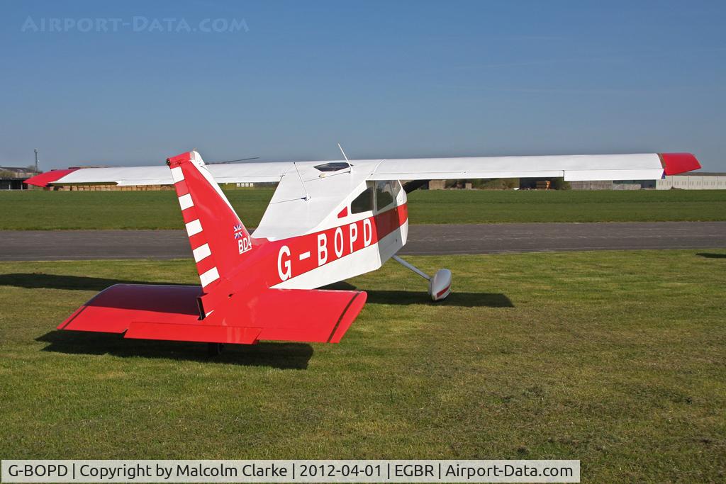 G-BOPD, 1974 Bede BD-4 C/N 632, Bede BD-4, Breighton Airfield's 2012 April Fools Fly-In.
