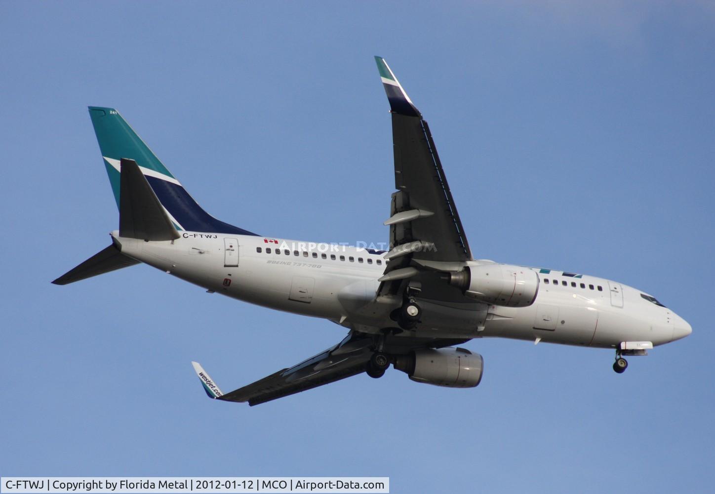 C-FTWJ, 2007 Boeing 737-7CT C/N 30713, West Jet 737