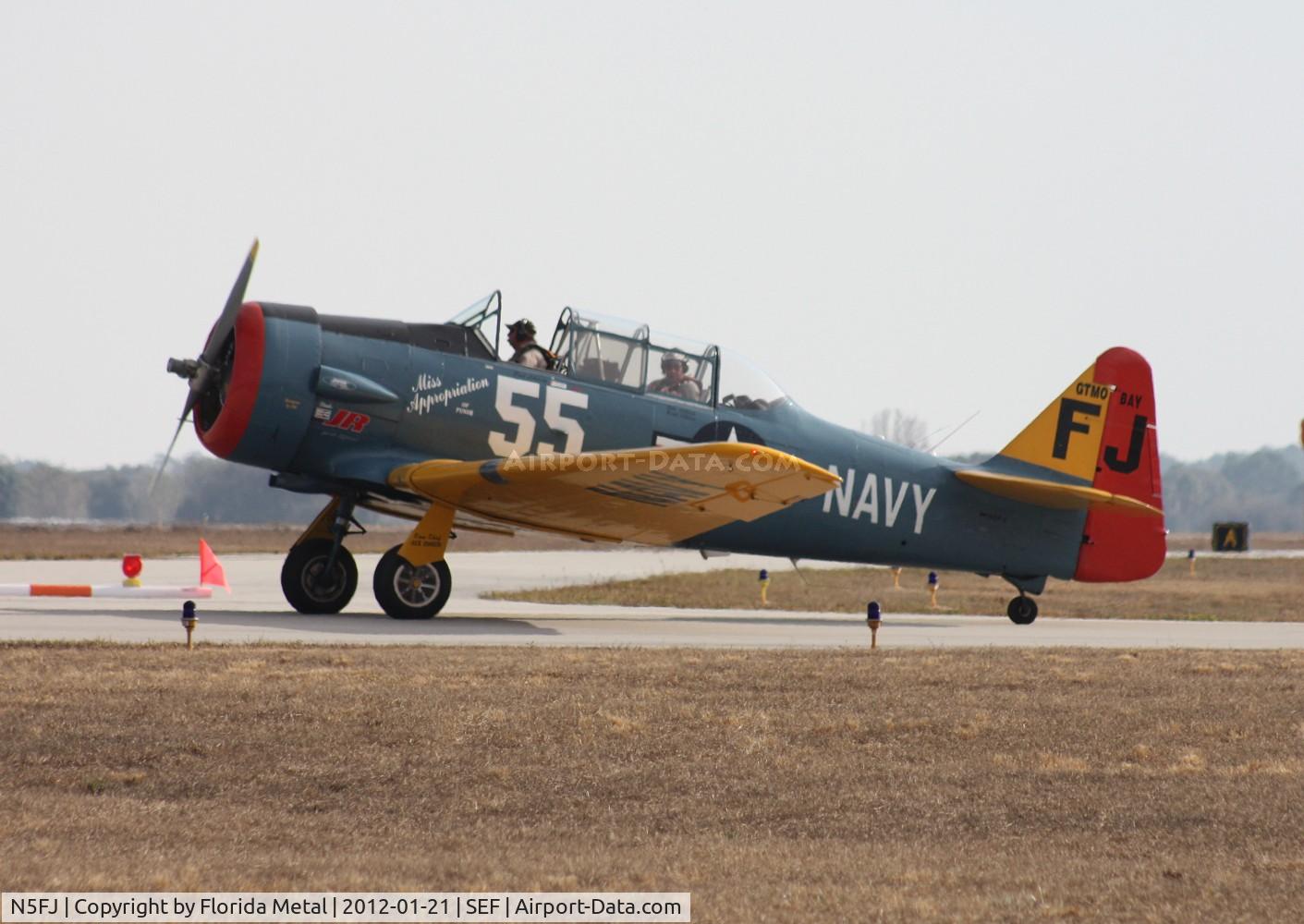 N5FJ, North American AT-6 C/N 88-14705, AT-6 Texan