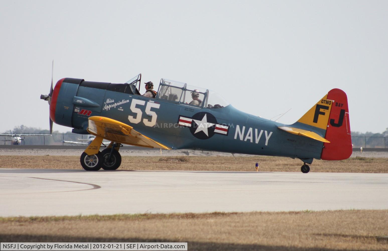 N5FJ, North American AT-6 C/N 88-14705, AT-6 Texan
