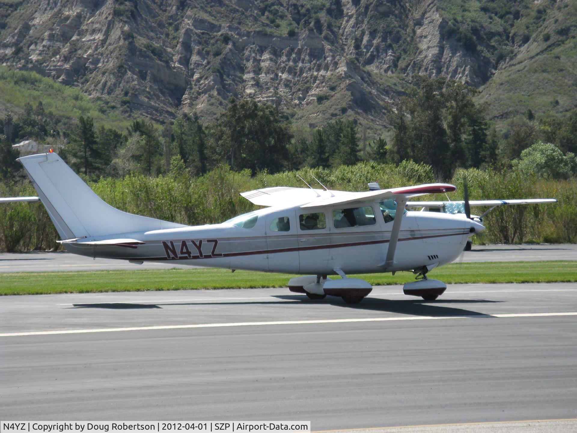N4YZ, 1977 Cessna U206G Stationair C/N U20603702, 1977 Cessna U206G STATIONAIR 6, Continental IO-520-F 300/285 Hp, multiple certification, landing roll Rwy 22