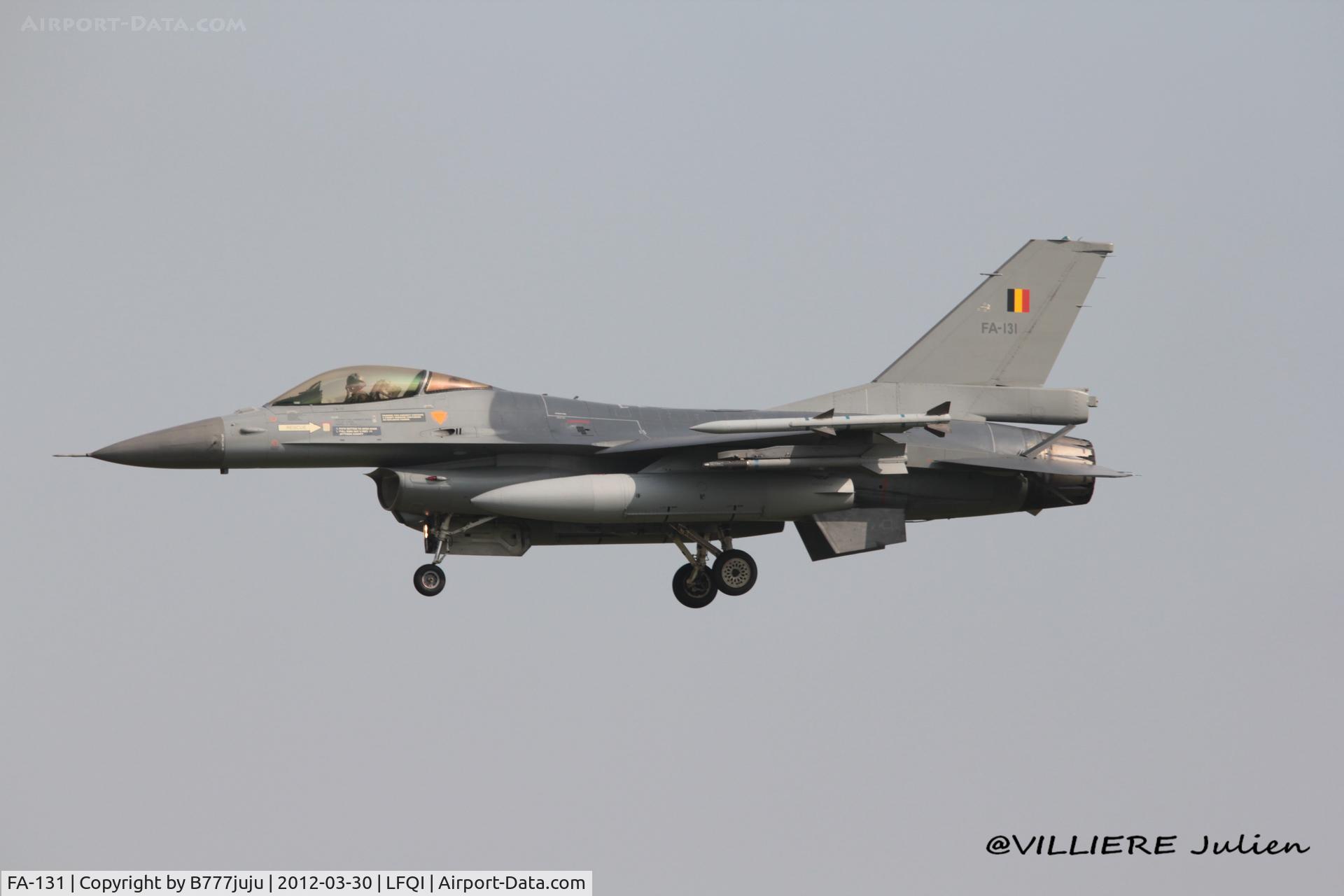 FA-131, 1991 SABCA F-16AM Fighting Falcon C/N 6H-131, on transit at Cambrai for dissolution off 1/12 Cambrésis
