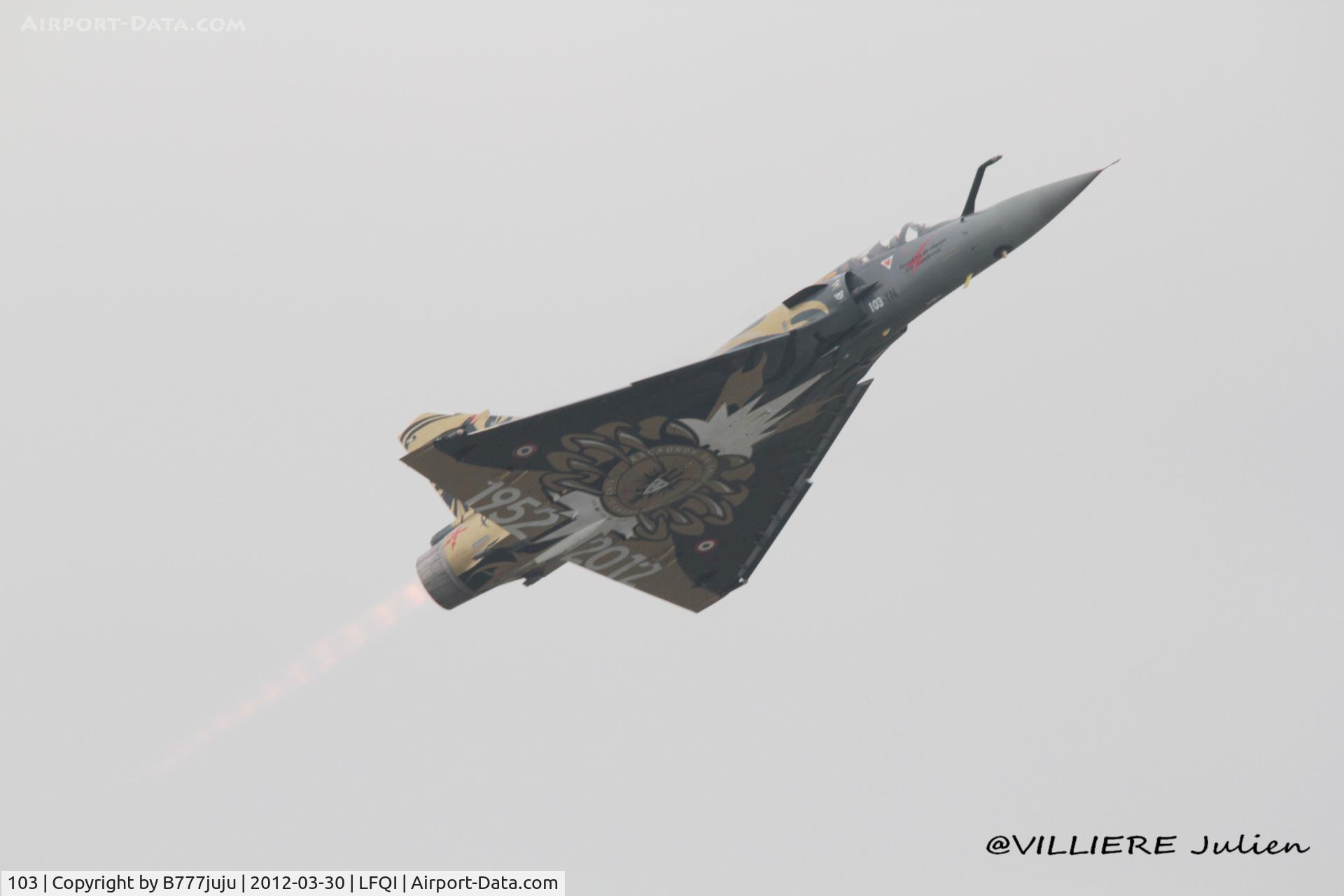 103, Dassault Mirage 2000C C/N 367, on transit at Cambrai for dissolution off 1/12 Cambrésis