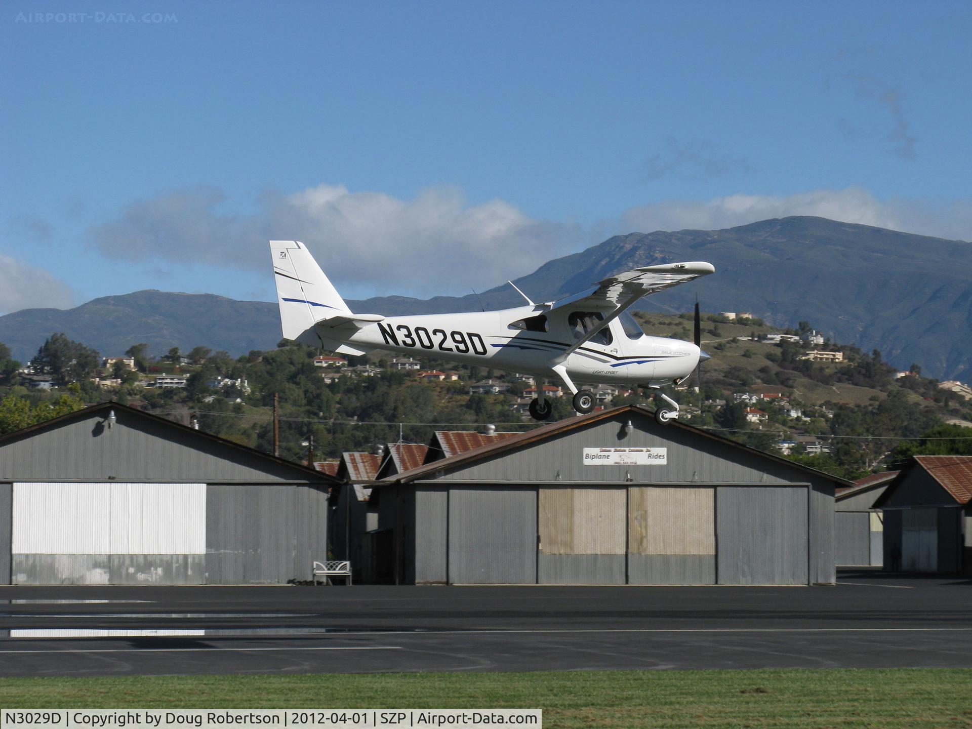N3029D, 2011 Cessna 162 Skycatcher C/N 16200097, 2011 Cessna 162 SKYCATCHER, Continental O-200-D 100 Hp, landing Rwy 04