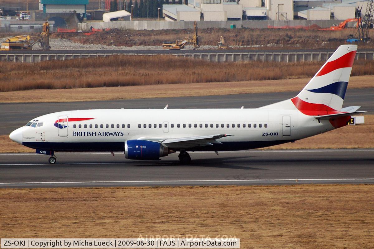 ZS-OKI, 1987 Boeing 737-376 C/N 23489, At Jo'burg