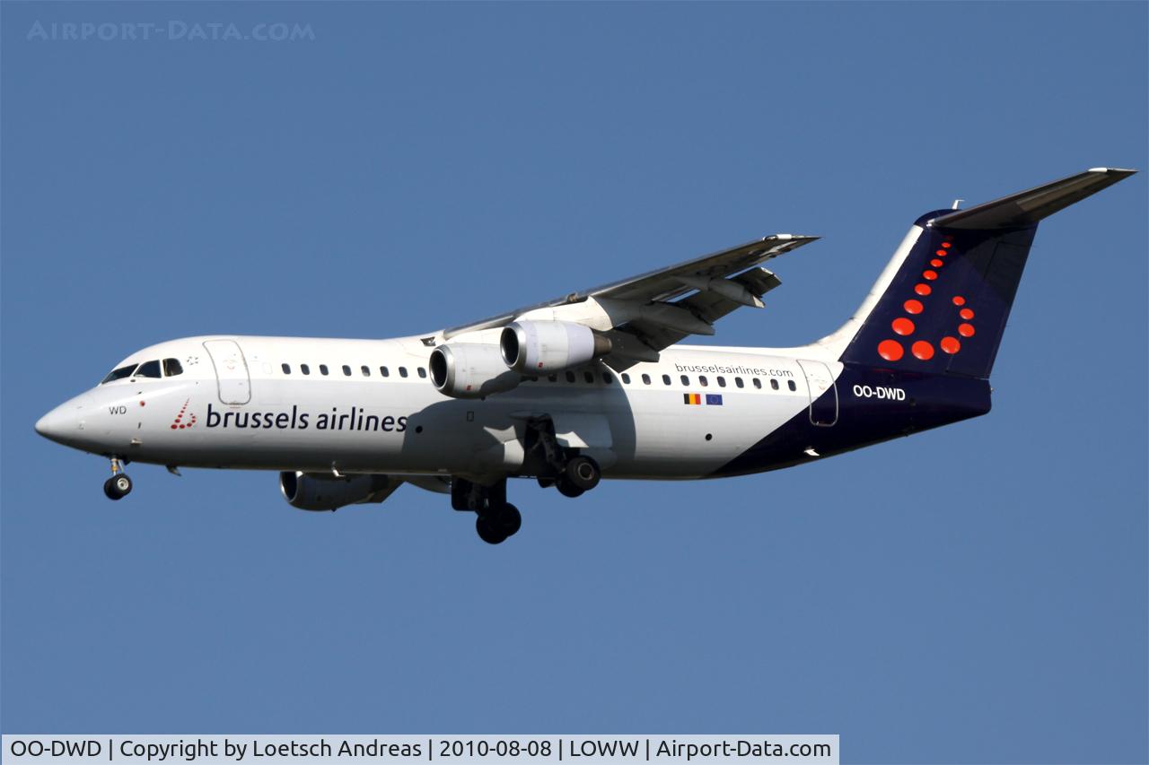 OO-DWD, 1998 British Aerospace Avro 146-RJ100 C/N E3324, Brussels