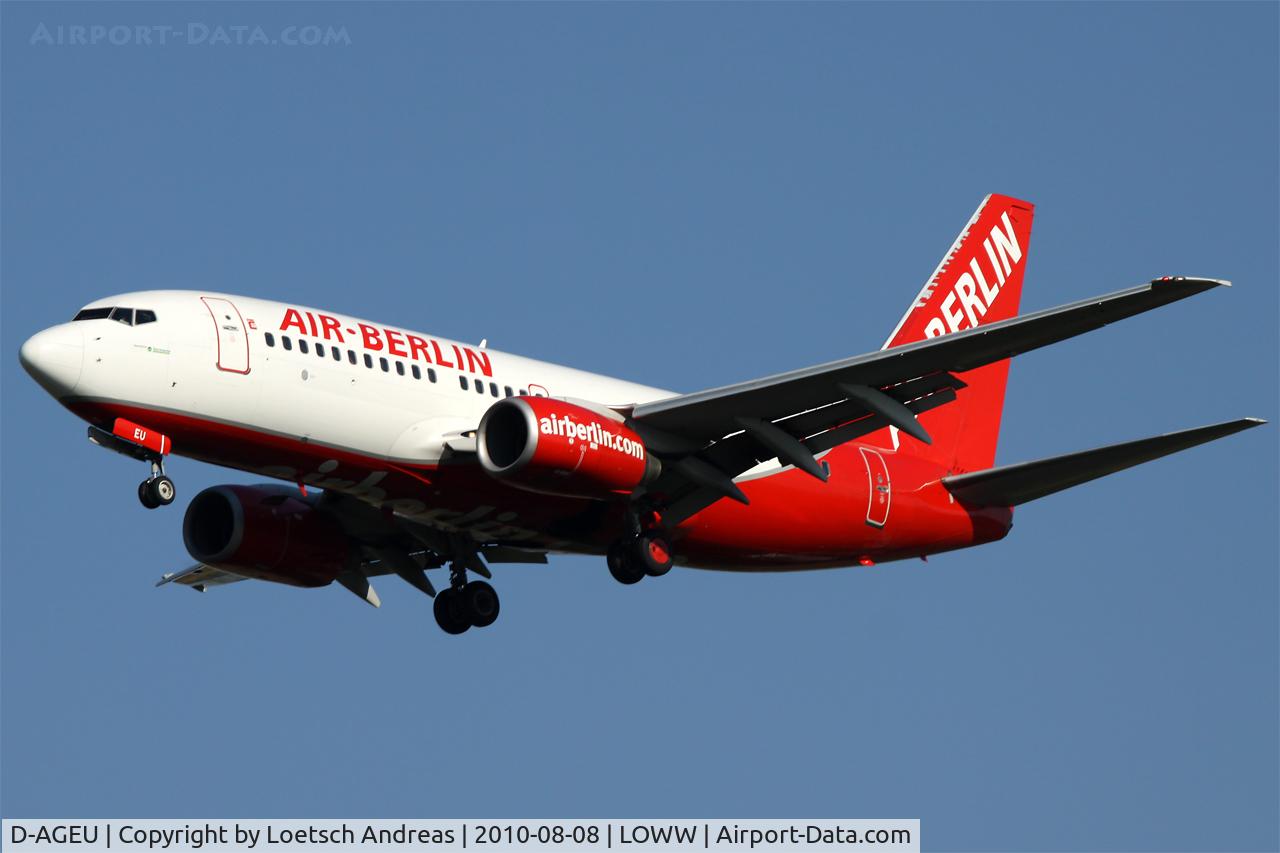 D-AGEU, 1998 Boeing 737-75B C/N 28104, Air Berlin