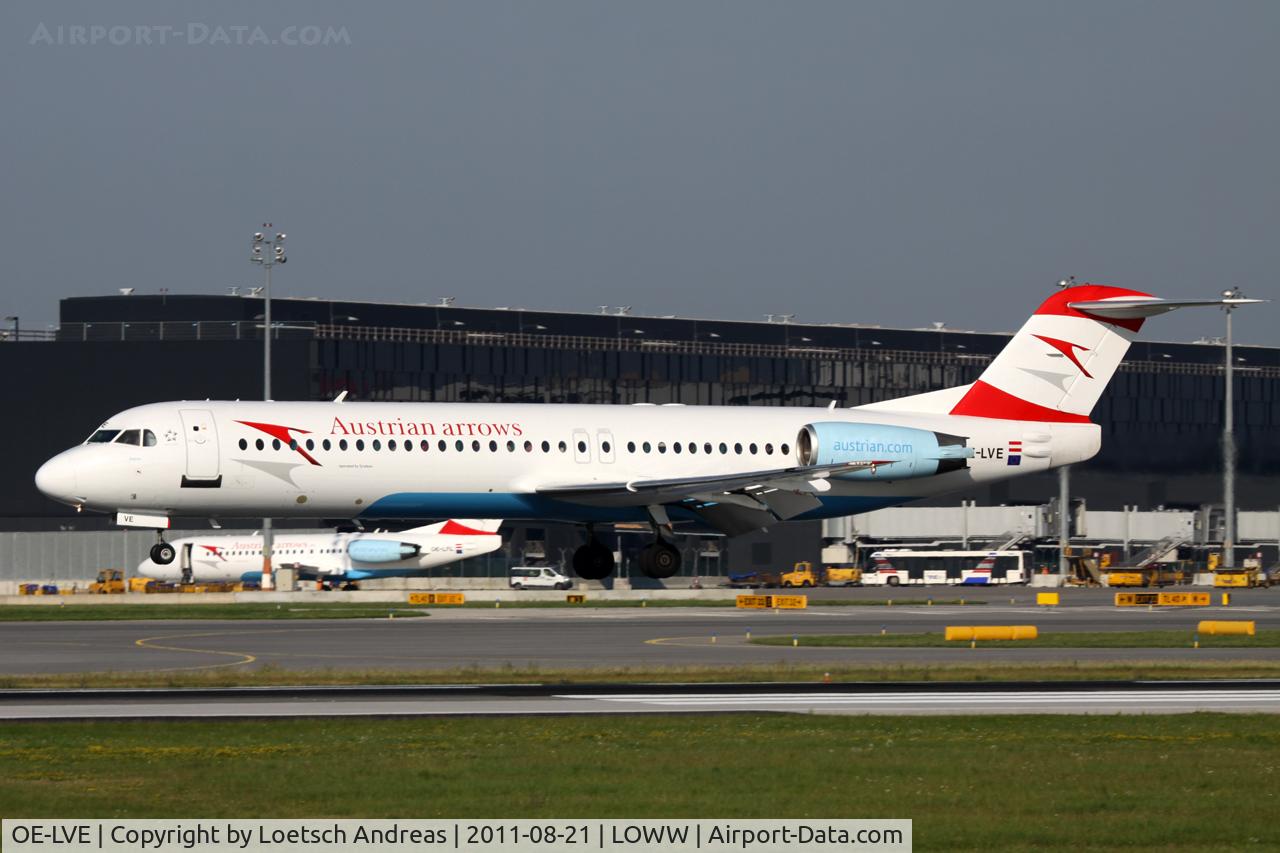 OE-LVE, 1994 Fokker 100 (F-28-0100) C/N 11499, Austrian Arrows