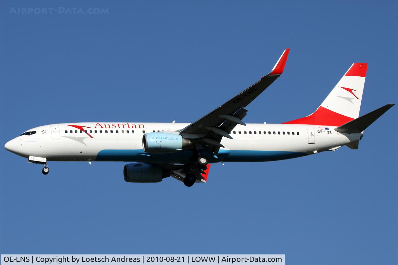 OE-LNS, 2005 Boeing 737-8Z9 C/N 34262, named 