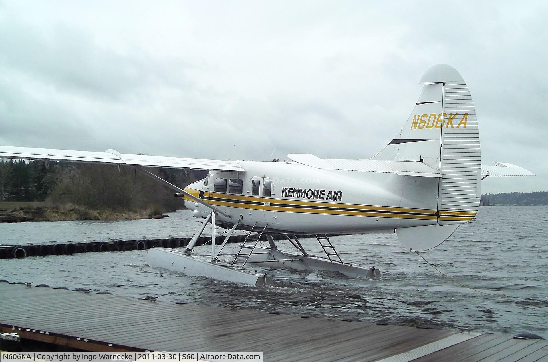 N606KA, 1954 De Havilland Canada DHC-3 Turbo Otter Otter C/N 37, De Havilland Canada DHC-3T Turbo-Otter on floats at Kenmore Air Harbor, Kenmore WA