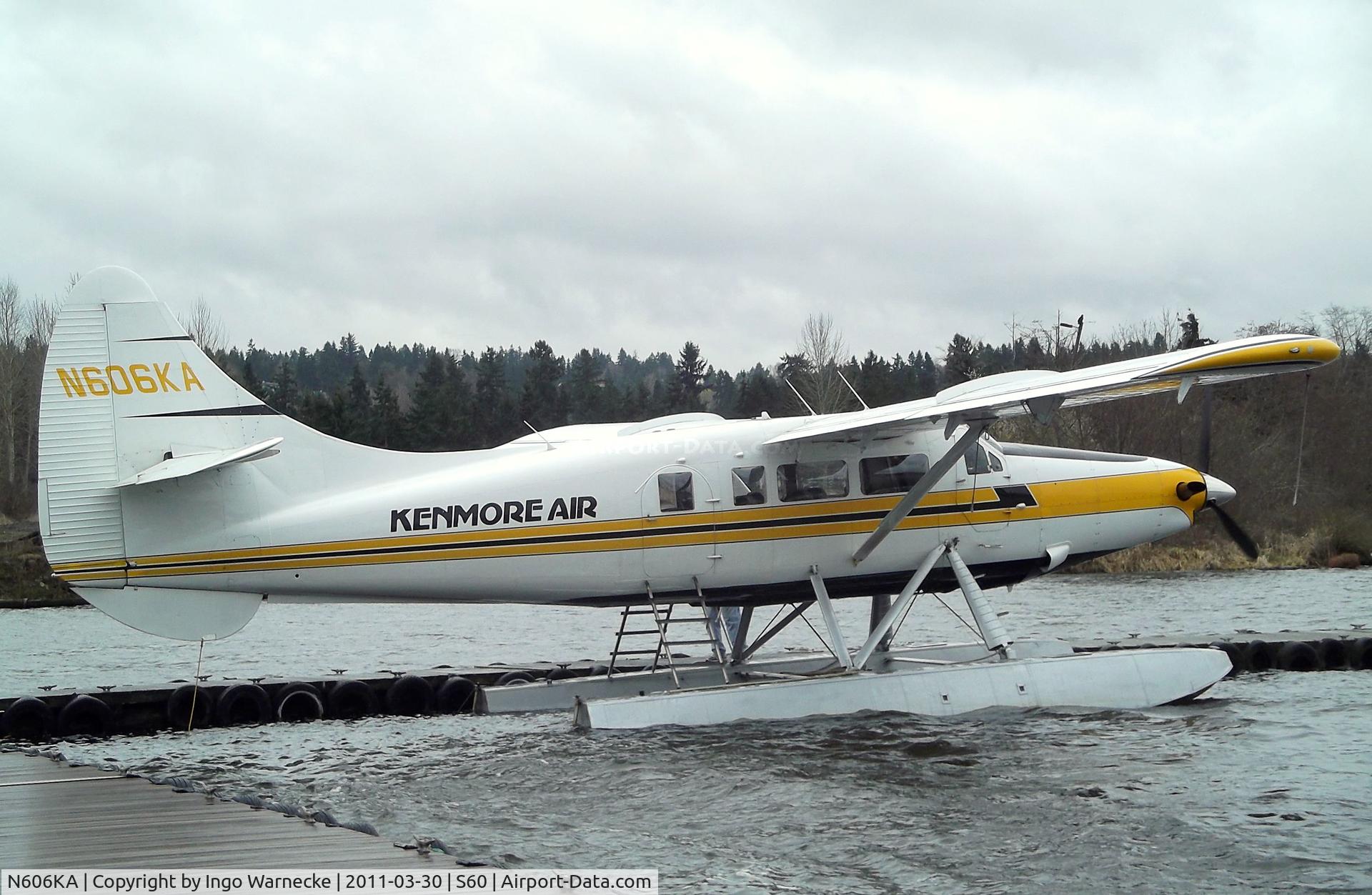 N606KA, 1954 De Havilland Canada DHC-3 Turbo Otter Otter C/N 37, De Havilland Canada DHC-3T Turbo-Otter on floats at Kenmore Air Harbor, Kenmore WA