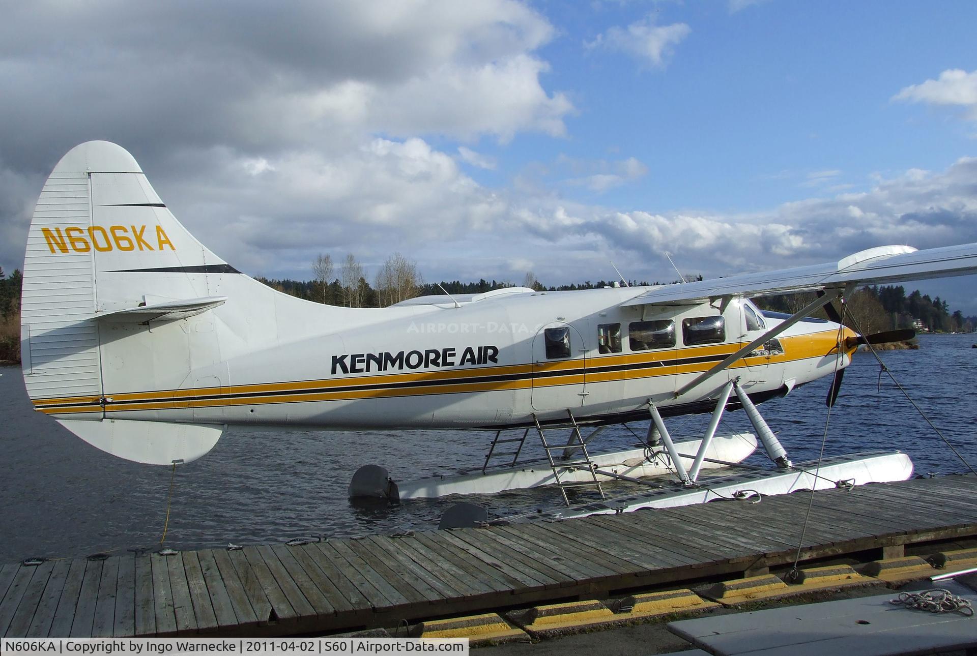 N606KA, 1954 De Havilland Canada DHC-3 Turbo Otter Otter C/N 37, De Havilland Canada DHC-3T Turbo-Otter on floats at Kenmore Air Harbor, Kenmore WA