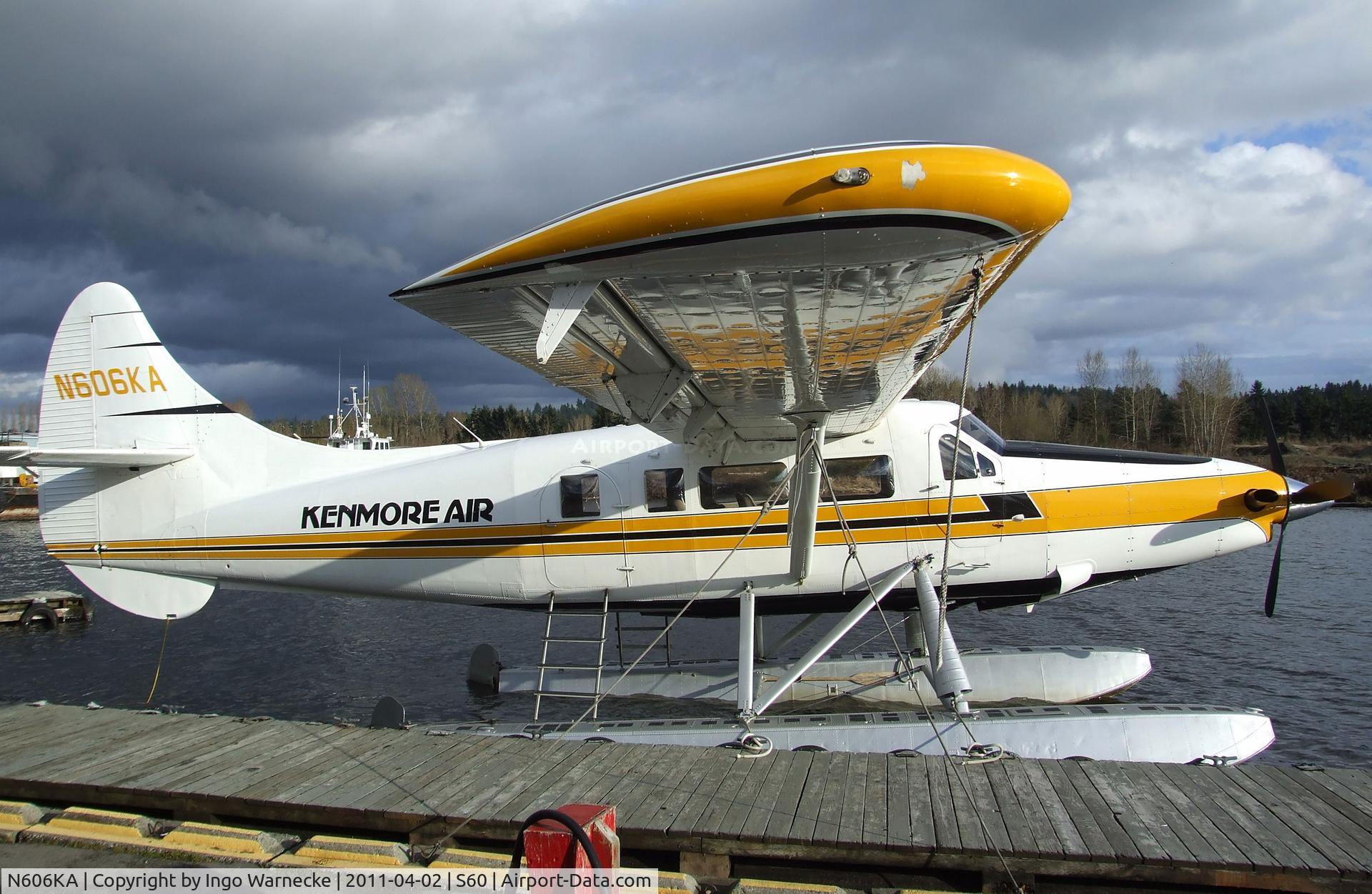 N606KA, 1954 De Havilland Canada DHC-3 Turbo Otter Otter C/N 37, De Havilland Canada DHC-3T Turbo-Otter on floats at Kenmore Air Harbor, Kenmore WA