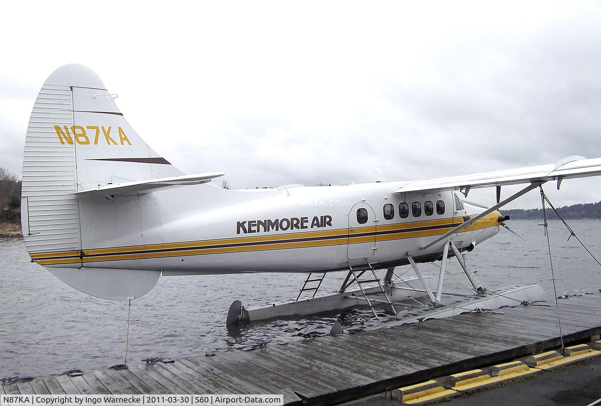 N87KA, 1953 De Havilland Canada DHC-3 Otter C/N 11, De Havilland Canada DHC-3T Turbo-Otter on floats at Kenmore Air Harbor, Kenmore WA