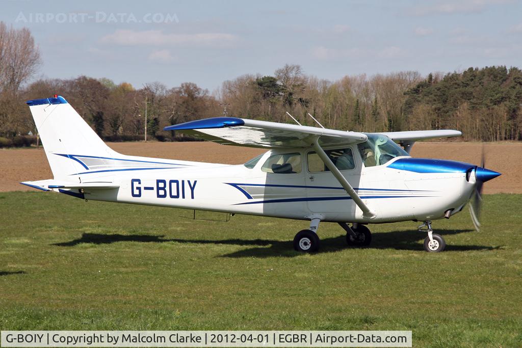 G-BOIY, 1976 Cessna 172N C/N 172-67738, Cessna 180K, Breighton Airfield's 2012 April Fools Fly-In.