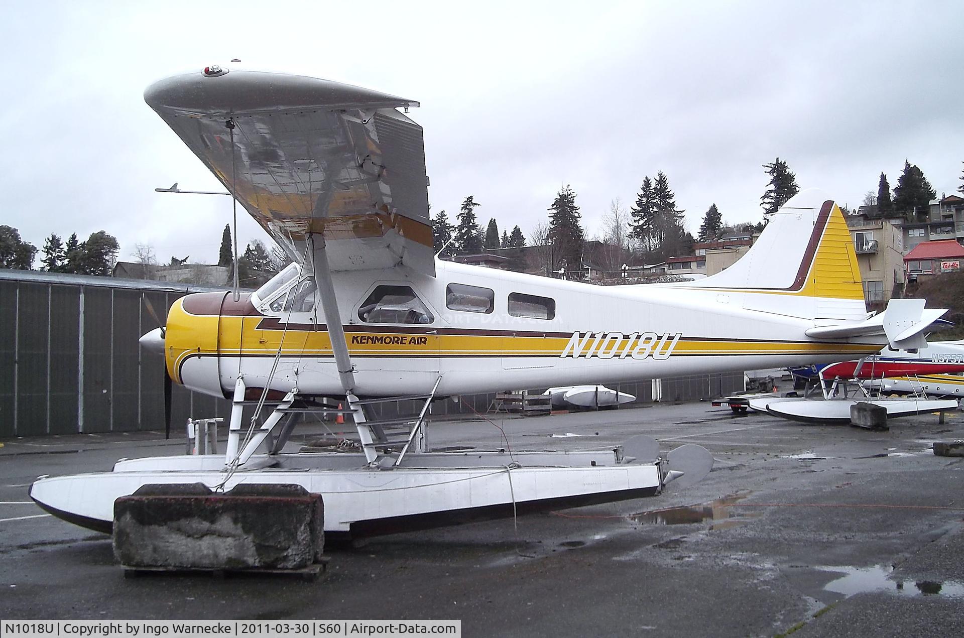 N1018U, 1959 De Havilland Canada DHC-2 Beaver Mk.1 C/N 1381, De Havilland Canada DHC-2 Beaver on floats at Kenmore Air Harbor, Kenmore WA