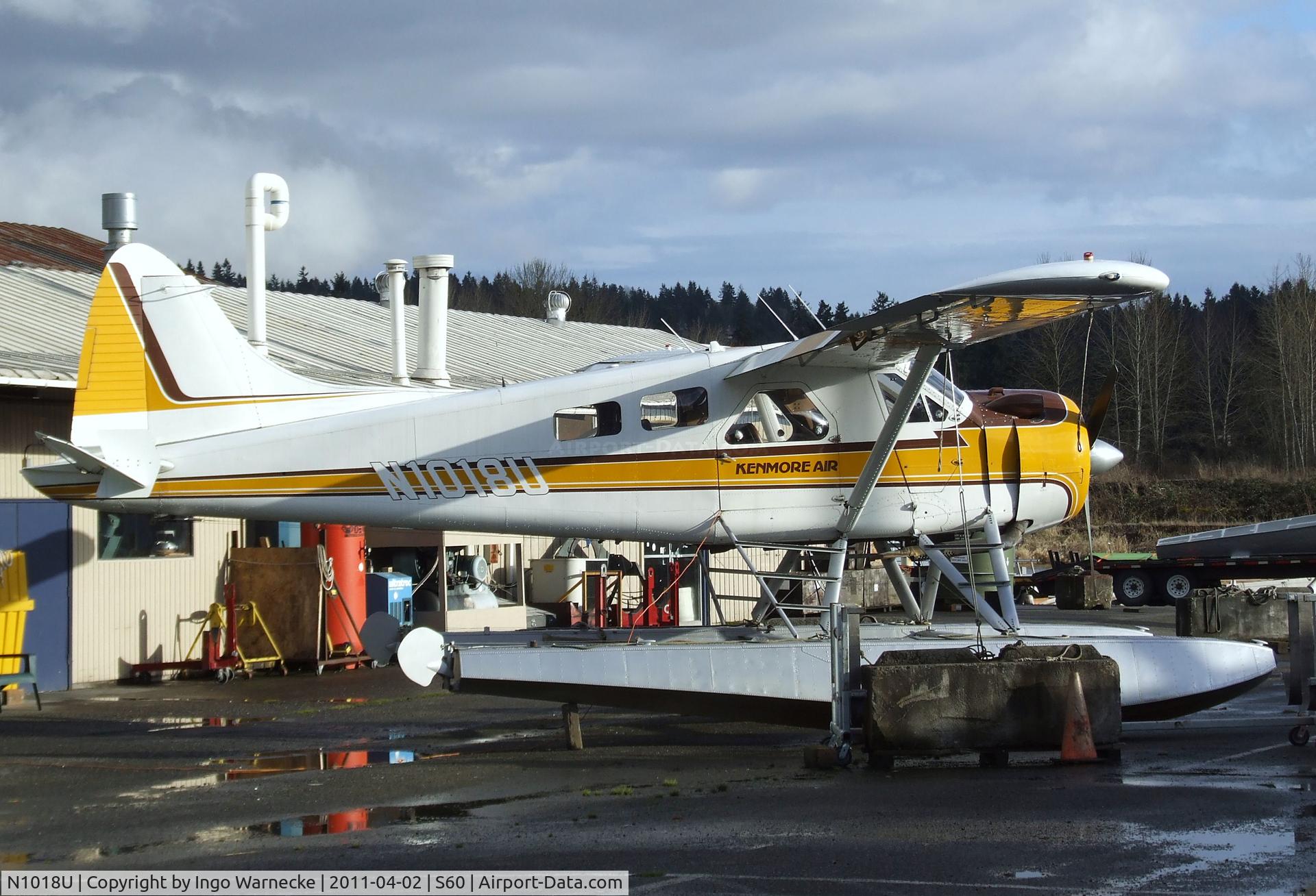 N1018U, 1959 De Havilland Canada DHC-2 Beaver Mk.1 C/N 1381, De Havilland Canada DHC-2 Beaver on floats at Kenmore Air Harbor, Kenmore WA