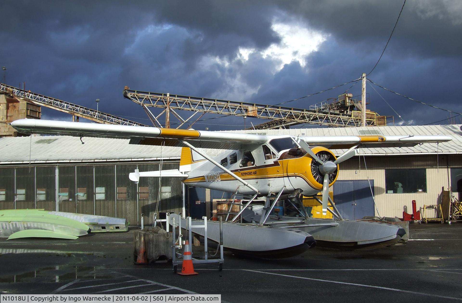 N1018U, 1959 De Havilland Canada DHC-2 Beaver Mk.1 C/N 1381, De Havilland Canada DHC-2 Beaver on floats at Kenmore Air Harbor, Kenmore WA