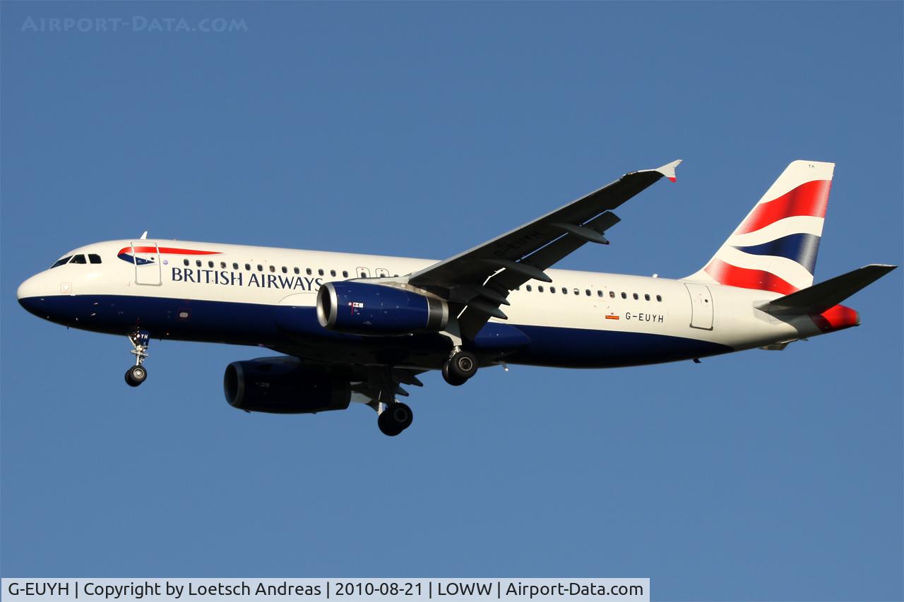 G-EUYH, 2010 Airbus A320-232 C/N 4265, Speedbird